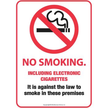 No Smoking Sign (with E-Cigarettes)