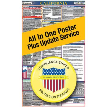 California All In One Poster + 3 Year Replacement Poster