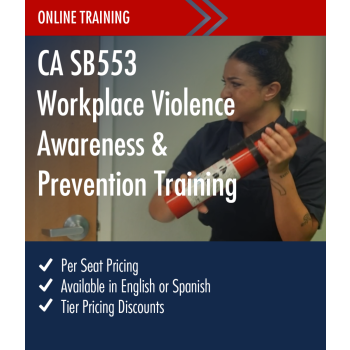 CA SB553 Workplace Violence Prevention Online Training for Supervisors and Employees