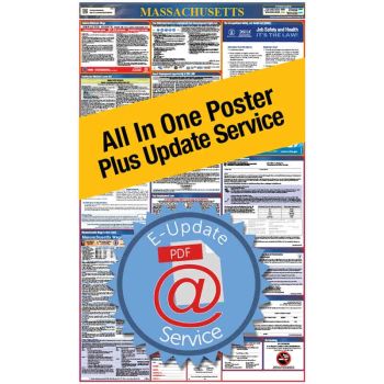 Massachusetts All In One Poster + 3 Year E-Update Service