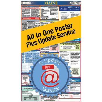 Maine All In One Poster + 2 Year E-Update Service