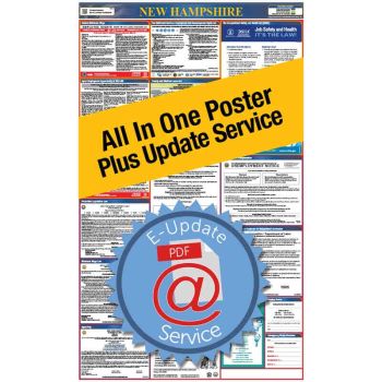 New Hampshire All In One Poster + 3 Year E-Update Service