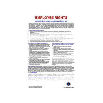 Employee Rights Under The National Labor Relations Act (Federal Contractors Only)(English)