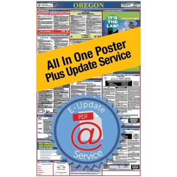 Oregon All In One Poster + 2 Year E-Update Service