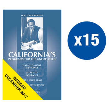 Unemployment Insurance Pamphlets - 15 Pack
