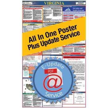 Virginia All In One Poster + 3 Year E-Update Service