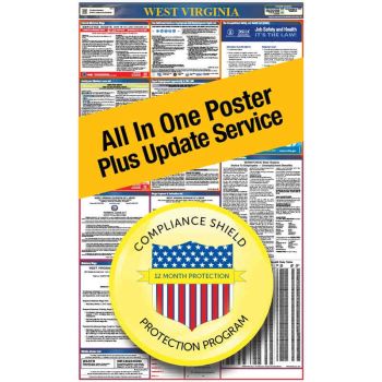 West Virginia All In One Poster + 3 Year Replacement Poster