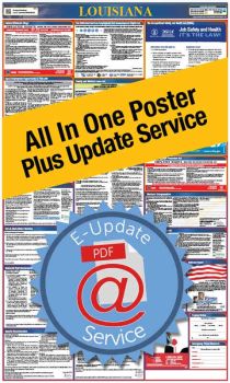 Louisiana All In One Poster + 1 Year E-Update Service