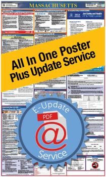 Massachusetts All In One Poster + 3 Year E-Update Service