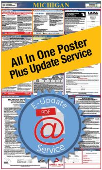 Michigan All In One Poster + 1 Year E-Update Service