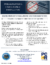 Philadelphia Fair Chance Hiring Law Poster