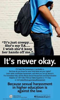 Illinois Sexual Harassment in Higher Education Poster