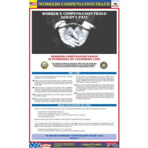 Workers' Compensation Fraud Poster